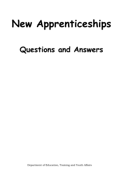 New Apprenticeships explained