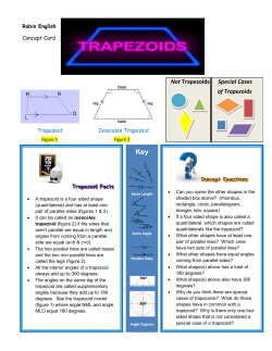 Not Trapezoids Special Cases of Trapezoids