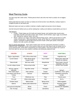 Meal Planning Guide