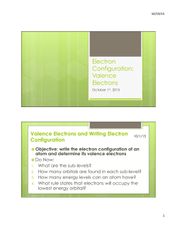 Electron Configuration and Valence Electrons.pptx