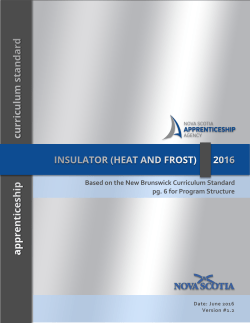Insulator - Nova Scotia Apprenticeship Agency