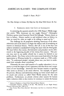 american slavery: the complete story