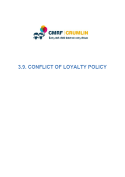3.9. conflict of loyalty policy