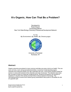 It&trade;s Organic, How Can That Be a Problem - URMC
