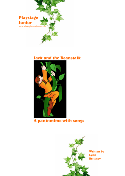 Jack and the Beanstalk - School Plays and Pantos