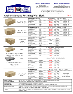Anchor Diamond Retaining Wall Block