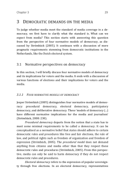 chapter 3 democratic demands on the media