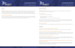 Frequently Asked Questions Frequently Asked