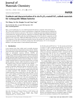Journal of Materials Chemistry PAPER