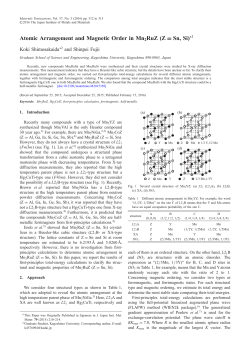 Atomic Arrangement and Magnetic Order in Mn2RuZ (Z=Sn, Si)