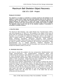 Maximum Ball Skeleton Object Recovery