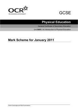 Mark scheme - Unit B451 - An introduction to physical