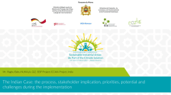 the process, stakeholder implication, priorities, potential and