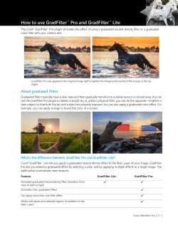 How to use GradFilter Pro and GradFilter Lite