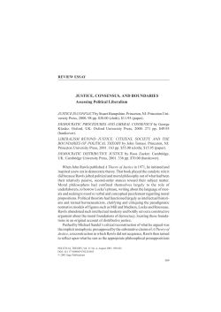 Democratic Procedures, Political Theory, 31