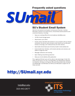 SUmail.syr - Syracuse University