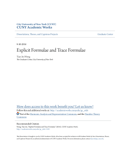Explicit Formulae and Trace Formulae