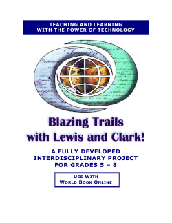 Blazing Trails with Lewis and Clark
