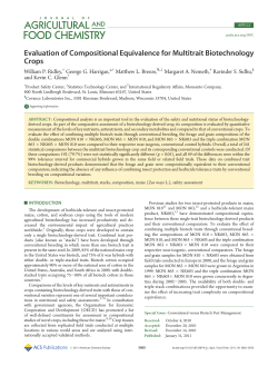 Evaluation of Compositional Equivalence for Multitrait Biotechnology