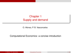 Chapter 1 Supply and demand