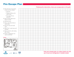 Fire Escape Plan - Safe Kids Worldwide
