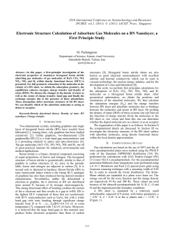Electronic Structure Calculation of Adsorbate Gas