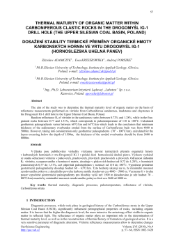 Thermal Maturity of Organic Matter Within Carboniferous Clastic