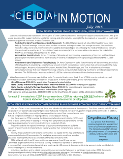 in motion - Clearwater Economic Development Association