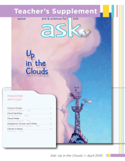 Ask: Up in the Clouds &copy; April 2016