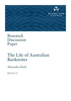 The Life of Australian Banknotes