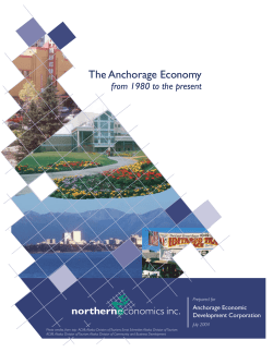 The Anchorage Economy - Anchorage Economic Development