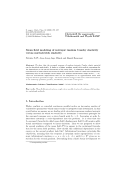 Mean field modeling of isotropic random Cauchy elasticity versus