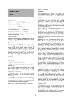 Advisory Body Evaluation (ICOMOS)