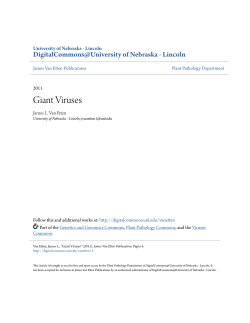 Giant Viruses - DigitalCommons@University of Nebraska
