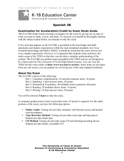 Spanish 3B - Houston ISD