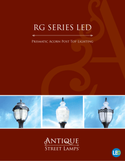 ASL-1006 RG Series LED Brochure - Antique Street Lamps