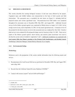 4.4 Biological Resources