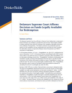 Delaware Supreme Court Affirms Decision on