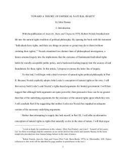 Toward a Theory of Empirical Natural Rights