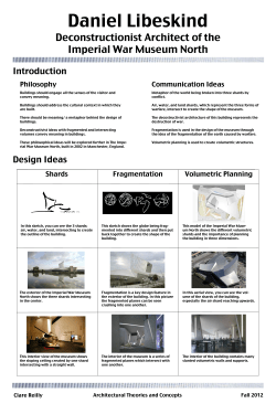 Deconstructionist Architect of the Imperial War Museum North