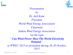 Can Wind Power Meet the World Electricity Demand