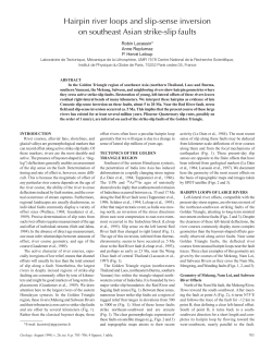 Hairpin river loops and slip-sense inversion on southeast Asian