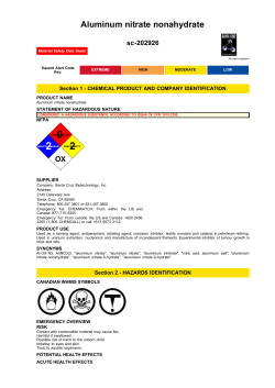 Aluminum nitrate nonahydrate