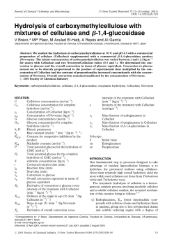 Hydrolysis of carboxymethylcellulose with mixtures of cellulase and