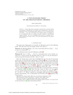 A NON-STANDARD PROOF OF THE BRIANC&cedil;ON