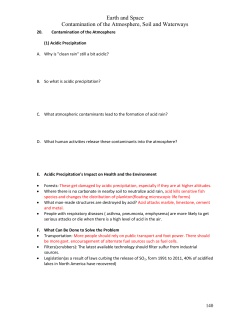 Earth and Space Contamination of the Atmosphere, Soil and