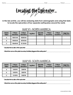 Epicenter Location Lab Complete