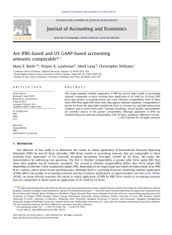 Are IFRS-based and US GAAP-based accounting