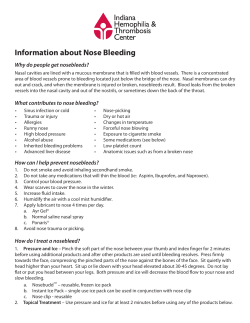 Information about Nose Bleeding