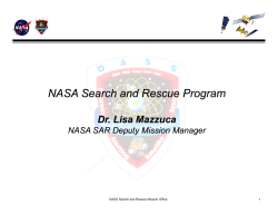 NASA Search and Rescue Program [presentation]